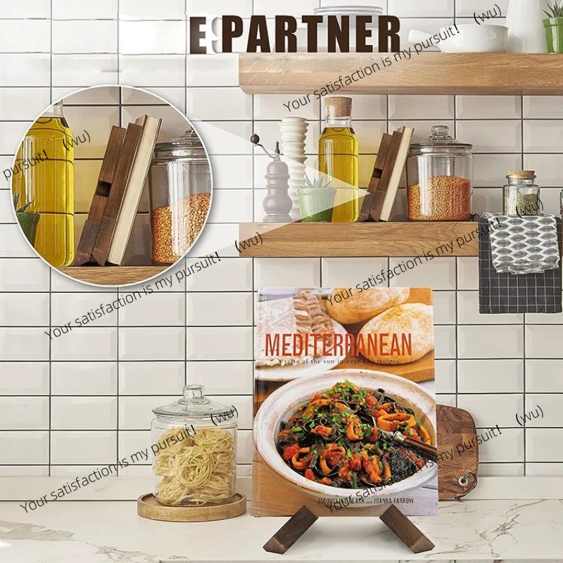 Wooden Cookbook Stand Handmade - Home Cooking Menu review and price