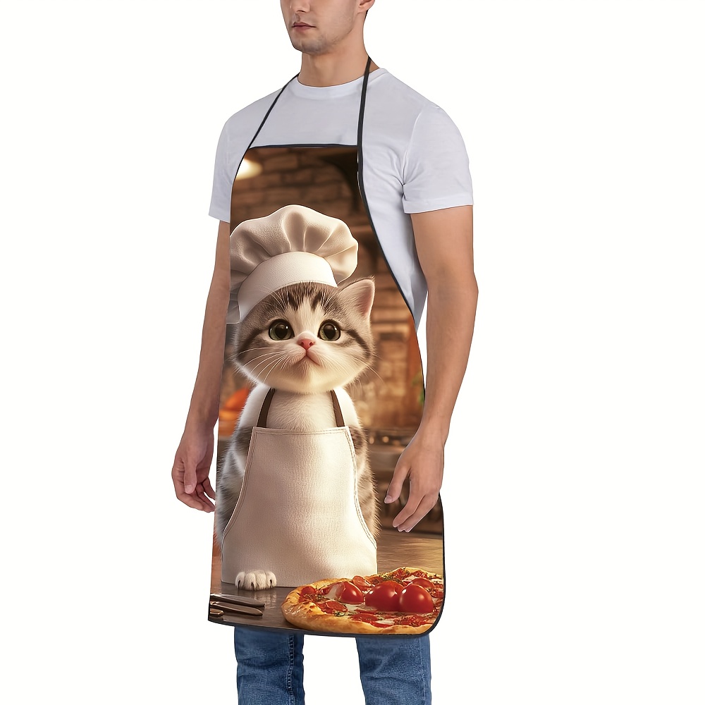 1pc Unisex Kitchen Apron Chef, - Home Cooking For Cats review and price