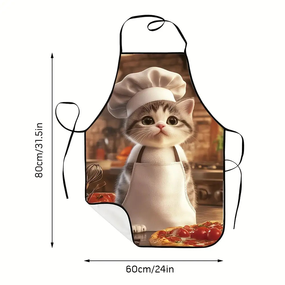 1pc Unisex Kitchen Apron Chef, - Home Cooking For Cats review and price