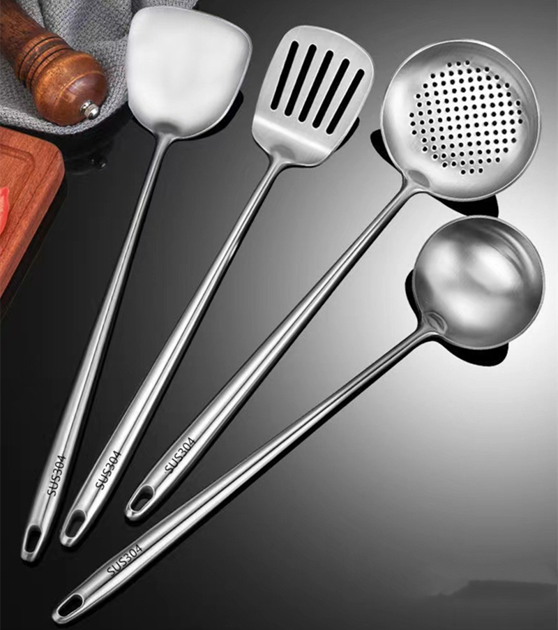 Thickened 304 Stainless Steel  - Home Cooking Utensil Set review and price