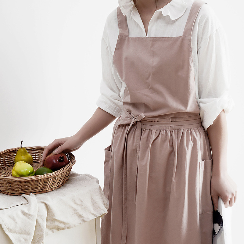 Women Cotton Linen Bib Apron J - Home Cooking In Japanese review and price