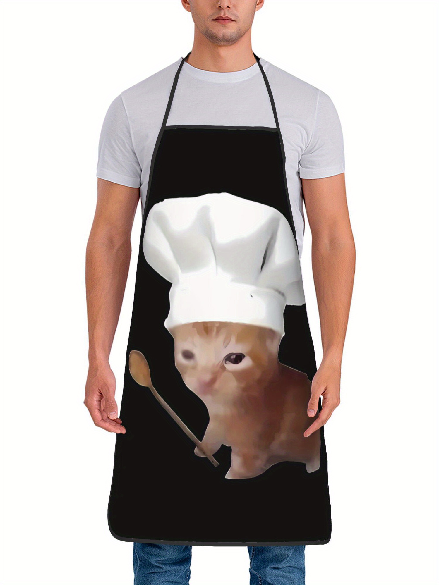 Funny Chef Crying Cat Apron Ki - Home Cooking For Cats review and price