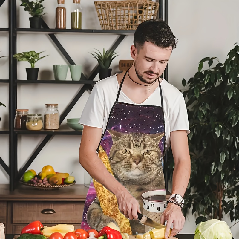 Galaxy Tabby Cat Holding Beer  - Home Cooking For Cats review and price