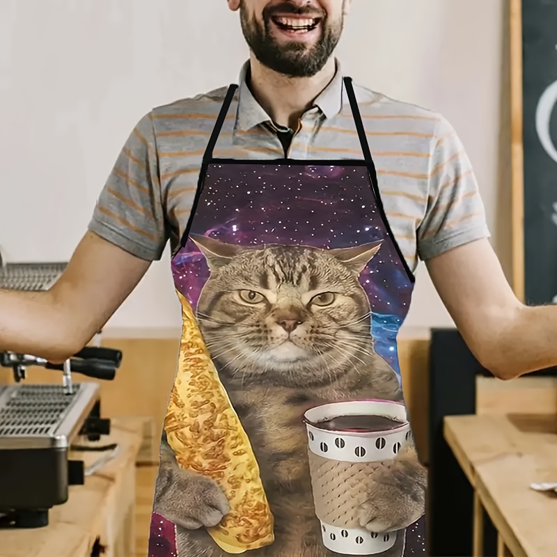 Galaxy Tabby Cat Holding Beer  - Home Cooking For Cats review and price