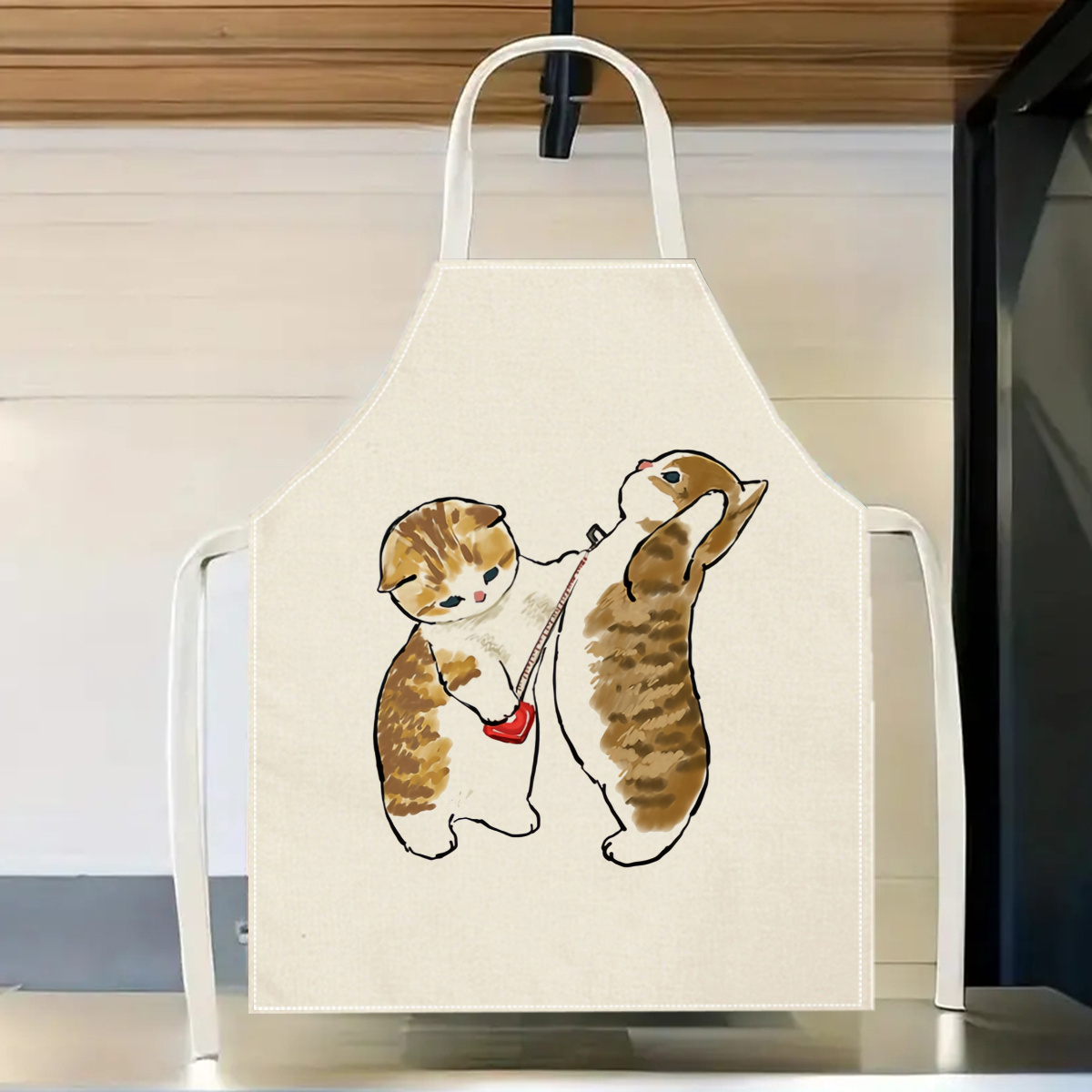 1pc Cute Cats Playing Apron Li - Home Cooking For Cats review and price