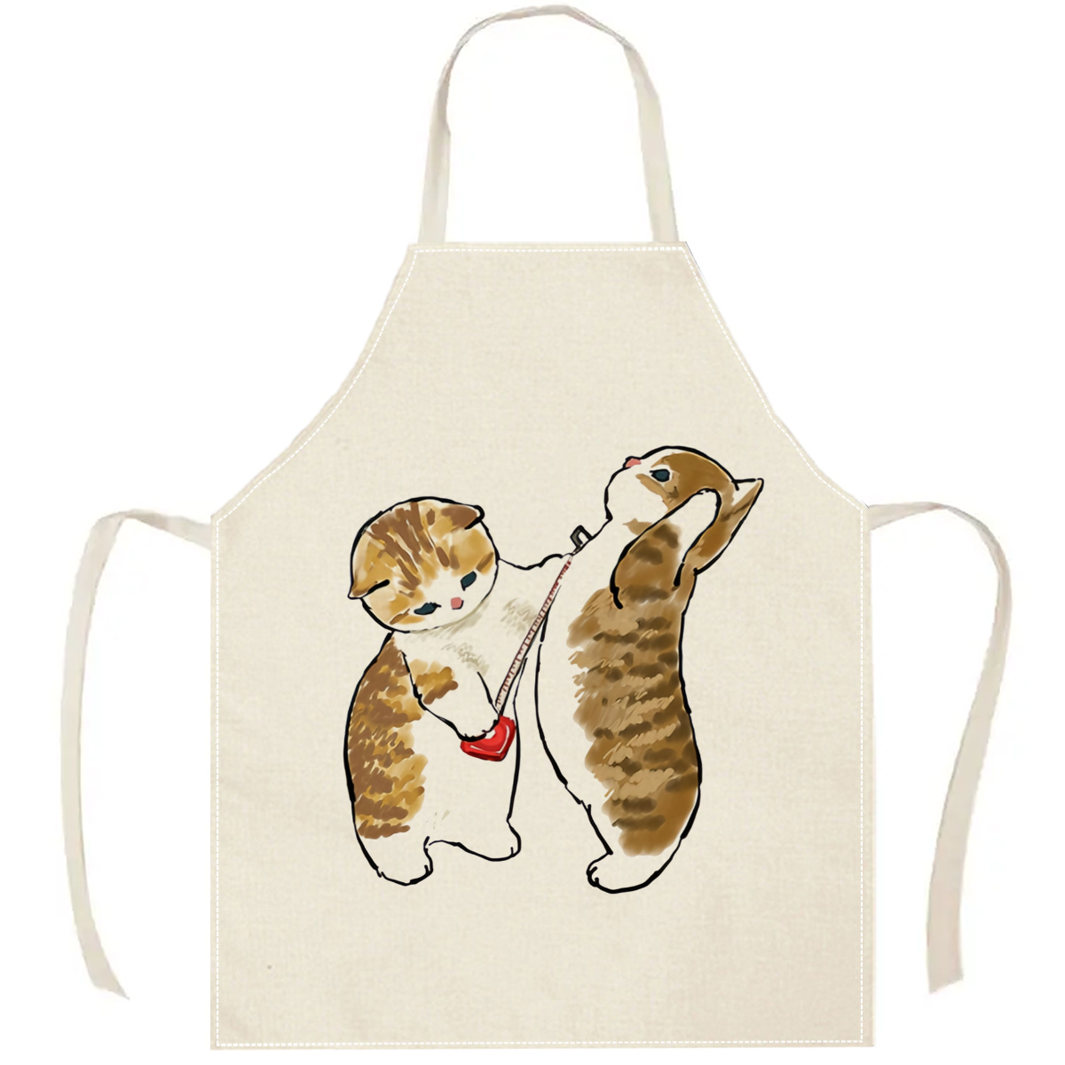 1pc Cute Cats Playing Apron Li - Home Cooking For Cats review and price