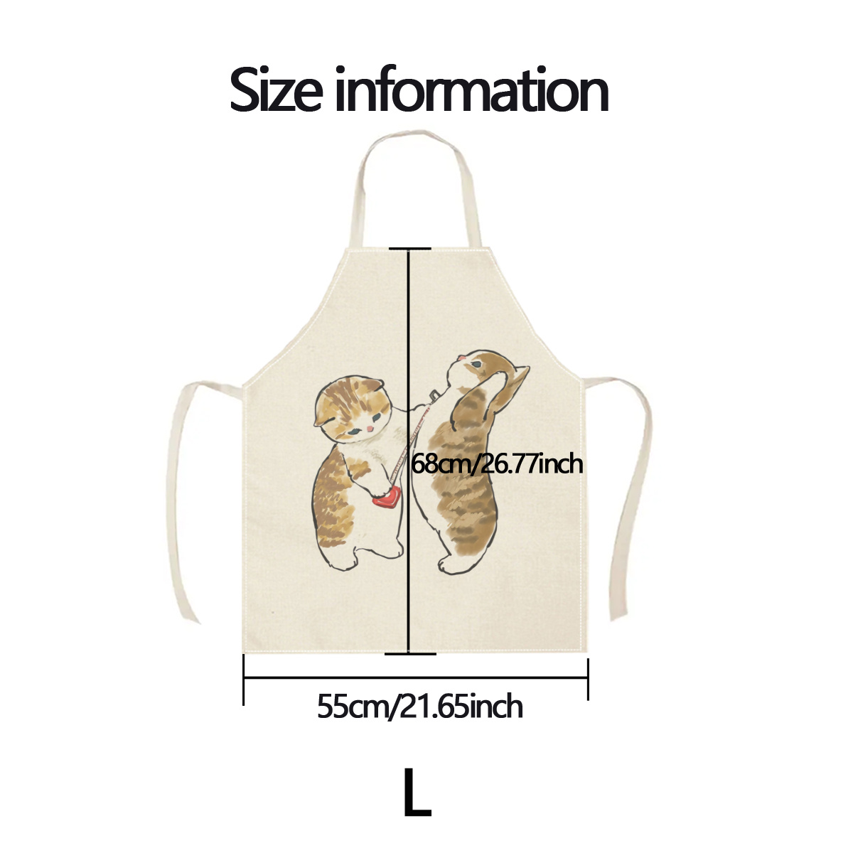 1pc Cute Cats Playing Apron Li - Home Cooking For Cats review and price
