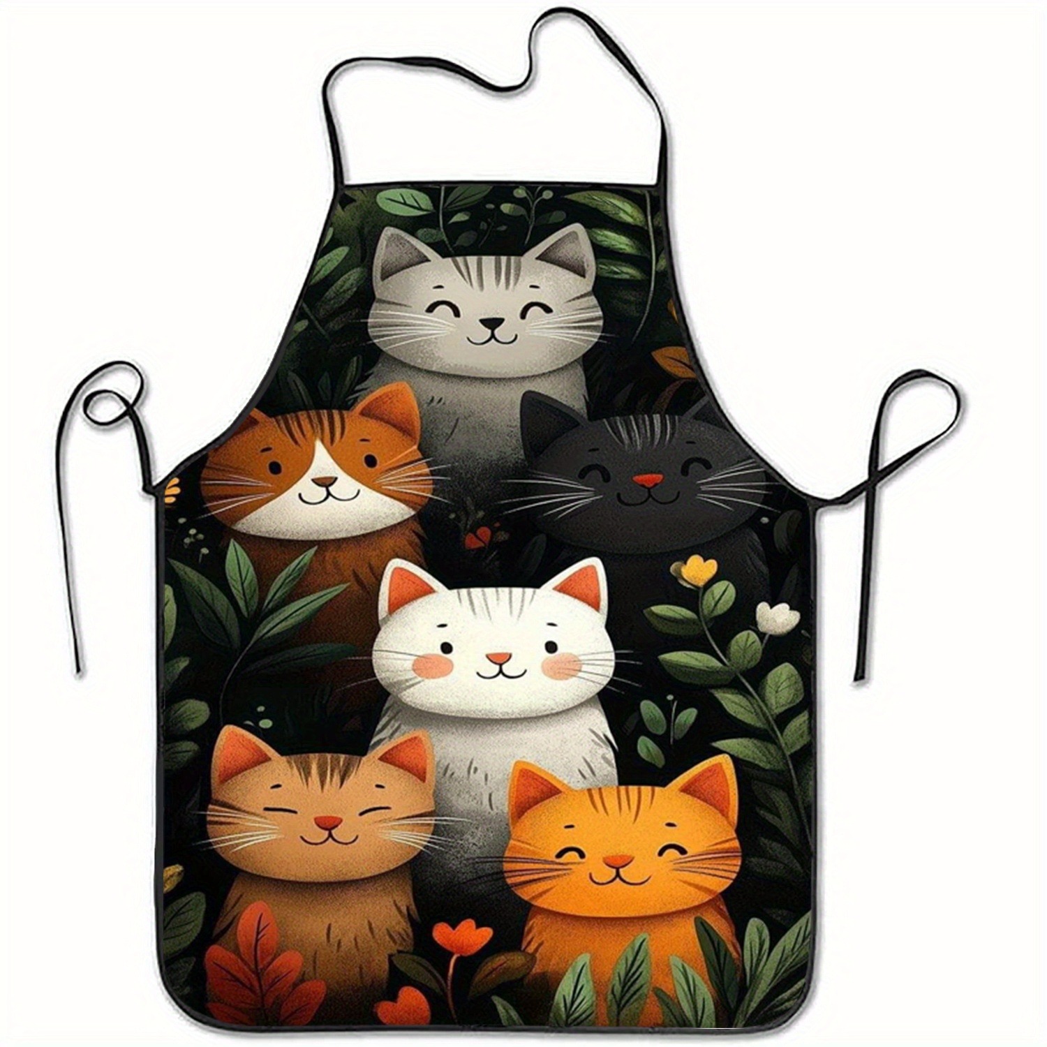 Cute Cartoon Cat Print Polyest - Home Cooking For Cats review and price