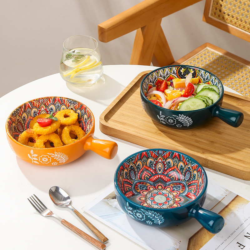 Polka Dot Ceramic Bowls Fruit  - Home Cooking Services review and price