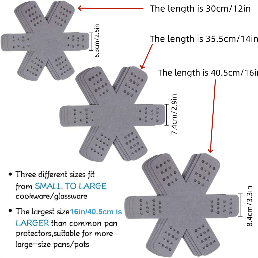12pcs Pan Pot Protectors Set L - Home Cooking Utensil Set review and price