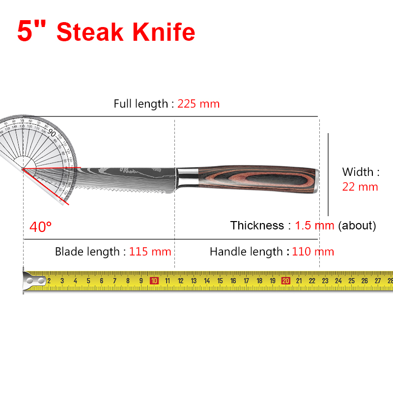Steak Knives 1-6pcs Serrated B - Home Cooking Restaurants review and price