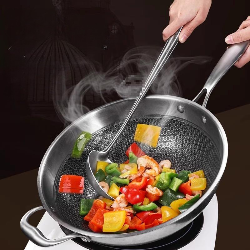 Food Stainless Steel Wok Spatu - Home Cooking Utensil Set review and price