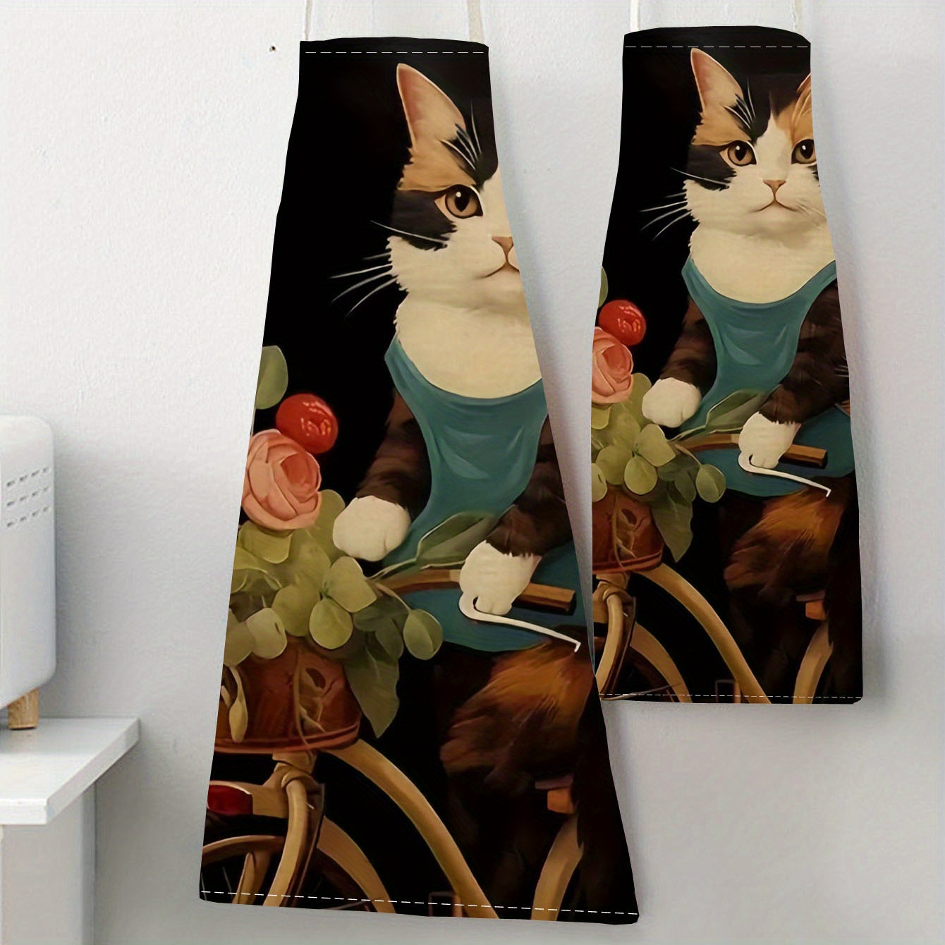 Linen Apron Funny Cat Sunglass - Home Cooking For Cats review and price